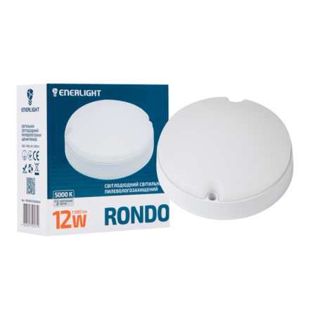 Фото rondo12smd80n товара Светильник LED 12Вт 5000К IP65 RONDO круг