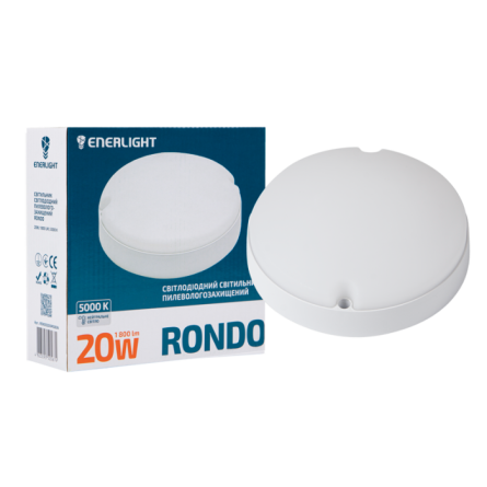 Фото rondo20smd80n товара Светильник LED 20Вт 5000К ІР65 RONDO