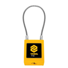 Замок навісний 40мм  з тросовою дугою VOREL 77105