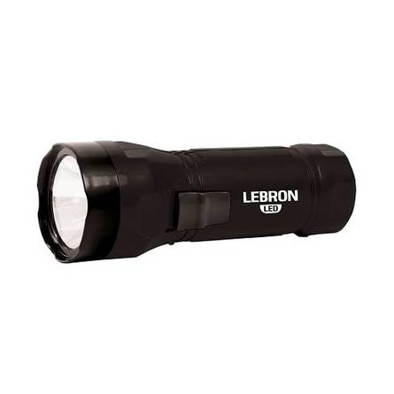 Ліхтар акумуляторний ручний 1W 250mAh ABS, чорний, Lebron L-HL-10