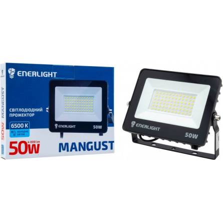 Фото mangust50smd80 товара Прожектор светодиодный 50 Вт ІР65 220В 6500К ENERLIGHT MANGUST