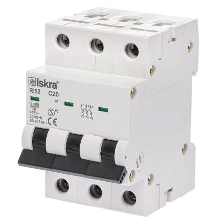 Автоматичний вимикач RI53 3P C32A 6kA ISKRA