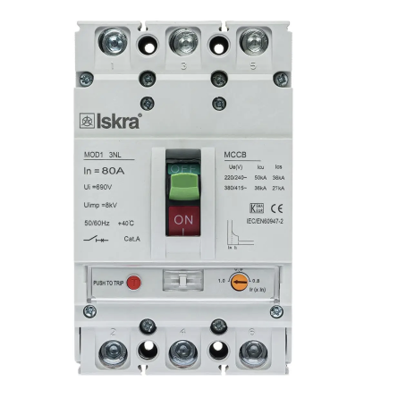 MOD1 3NL 80A NEW Автоматичний вимикач 80А, 36кА ISKRA