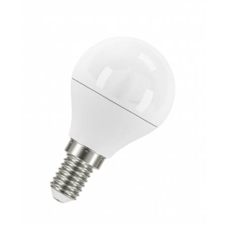 Фото 1324098327_svetodiodnaya-lampa-osram товара Лампа LED 7W 4000K E14 шар матовый OSRAM