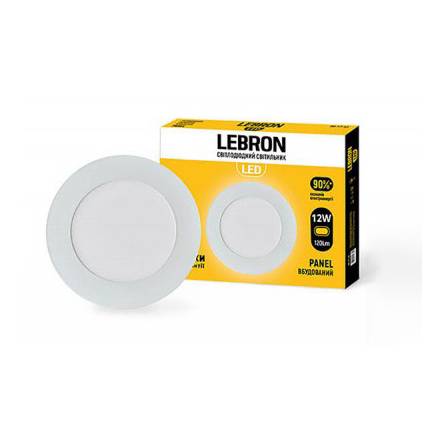 Фото 12-10-12 товара Светильник LED 12Вт 4100 круг встроенный170мм12-10-12