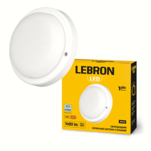 Світильник LED L-WLR-1565 15Вт 6500К IP44 круглий 230V LEBRON 15-32-60