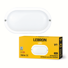 Світильник LED L-WLO-1265 12Вт 6500К IP44 овал 230V LEBRON 15-32-76