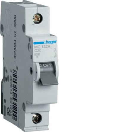 Автоматичний вимикач 6/1 MCN106A/С Hager